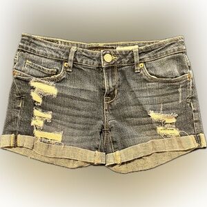 Aeropostale Midi Women’s Distressed Jean Shorts 4